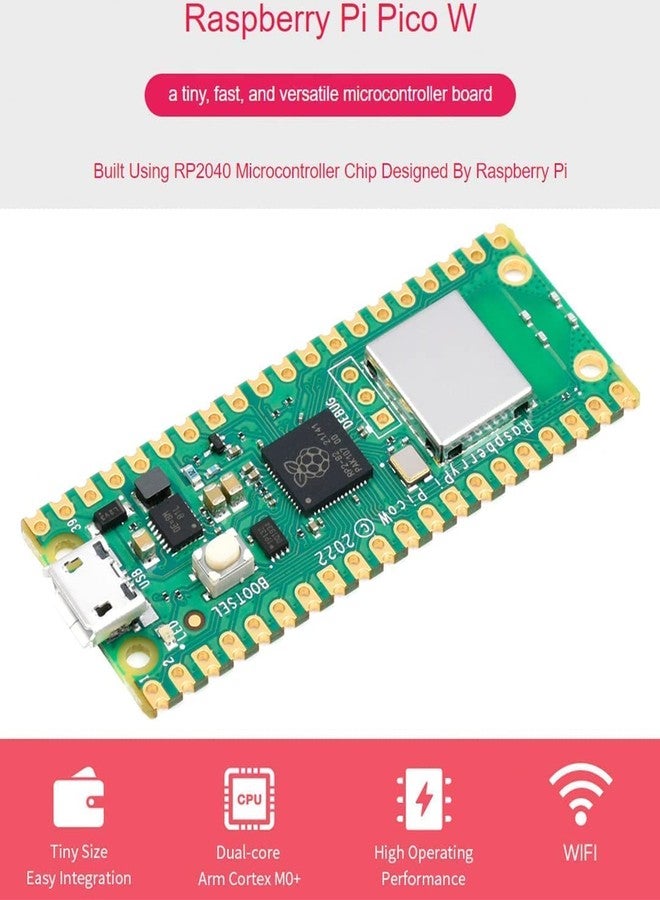 ريس 52 مجموعة أدوات Raspberry Pi Pico W للمبتدئين مع 40 مشروعًا بدون دروس تعليمية عبر الإنترنت، وMicroPython وC وPiper Make Code، ومصدر شامل لتعلم الإلكترونيات والبرمجة للمبتدئين والخبراء في Raspberry Pi وiduino - Image 3